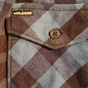 Volcom sherpa flannel jacket